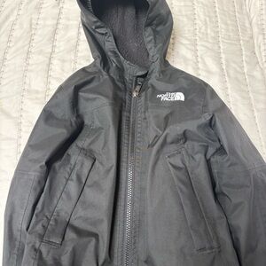 North Face 3T black coat